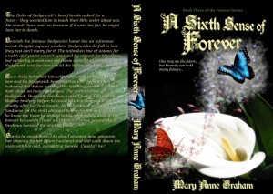 Click to view the full-sized paperback cover of <i>A Sixth Sense of Forever</i>.